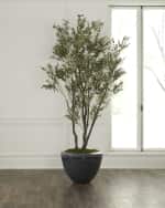 Image 1 of 6: John-Richard Collection Faux Natural Olive Tree in Ceramic Pot - 112"