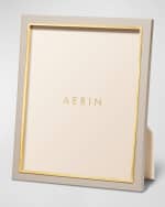 Image 1 of 5: AERIN Varda Lacquer Photo Frame, French Blue - 8x10 