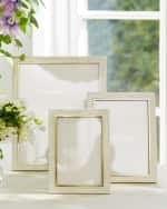Image 4 of 5: AERIN Varda Lacquer Photo Frame, French Blue - 4x6