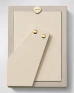 Image 3 of 5: AERIN Varda Lacquer Photo Frame, French Blue - 4x6
