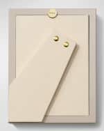 Image 3 of 4: AERIN Varda Lacquer Photo Frame, French Blue - 5x7