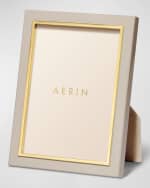 Image 1 of 4: AERIN Varda Lacquer Photo Frame, French Blue - 5x7