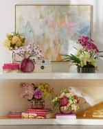 Image 2 of 3: John-Richard Collection Plum Magnolia 17" Faux Floral Arrangement