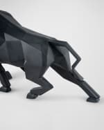 Image 5 of 5: Lladro Bull Matte Black Sculpture 