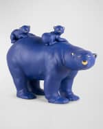 Image 1 of 5: Lladro Limited Edition Mummy Bear and Babies Sculpture