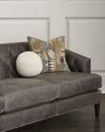 Image 3 of 3: Massoud Circe Tufted Leather Sofa 88"