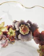Image 4 of 6: Jay Strongwater Large Bouquet Ruffle Flower Bowl