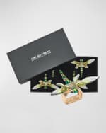 Image 4 of 6: Kim Seybert Dragonfly Napkin Ring, Set of 4