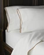 Image 1 of 3: Amity Home Tyne Linen White Queen Sheet Set