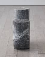 Image 4 of 4: Global Views Emmalee Marble Side Table 
