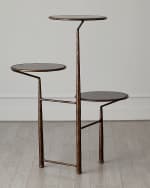 Image 2 of 3: Global Views Unity Pedestal Side Table 