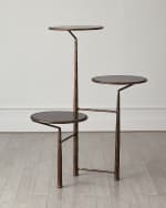 Image 1 of 3: Global Views Unity Pedestal Side Table 