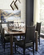Image 2 of 6: Arteriors Keegan Leather Dining Chair 