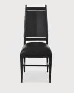 Image 3 of 6: Arteriors Keegan Leather Dining Chair 