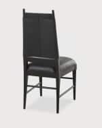 Image 5 of 6: Arteriors Keegan Leather Dining Chair 
