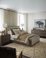 Image 2 of 4: Amity Home Savona 400 Thread Count Embroidered King Sheet Set