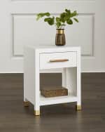 Image 1 of 2: Worlds Away Camden Side Table 