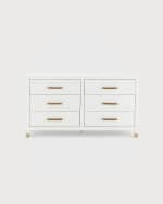 Image 2 of 3: Worlds Away Mariole Six-Drawer Chest 