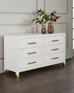 Image 1 of 3: Worlds Away Mariole Six-Drawer Chest 