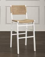 Image 1 of 3: Worlds Away Spartina Bar Stool, 31.3" 