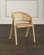 Image 1 of 3: Worlds Away Skip Cane Dining Chair 