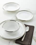 Image 5 of 5: Neiman Marcus Pewter and Ceramic Dinner Plate