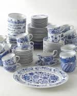 Image 3 of 3: Neiman Marcus Set of 12 Assorted Blue & White Dinner Plates
