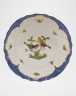 Image 2 of 2: Herend Rothschild Blue Motif 09 Dinner Plate