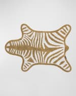 Image 1 of 2: Jonathan Adler Camel Zebra Bathmat - Reversible 