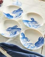Image 2 of 2: Caskata Bunnies Canape Plates, Set of 4