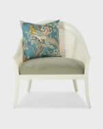 Image 3 of 6: Massoud Welles Accent Cane Chair 