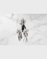 Image 2 of 2: Vietri Ares Argento & Black 5-Piece Flatware Place Setting