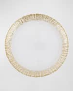 Image 1 of 2: Vietri Rufolo Glass Metallic Dinner Plate