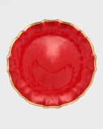 Image 1 of 2: Vietri Baroque Glass Dinner Plate 