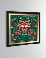 Image 3 of 5: The Oliver Gal Artist Co. Floral Feline Roses Giclee Art Print