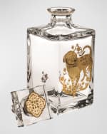 Image 2 of 2: Vista Alegre Whiskey Decanter With Golden Dog 