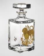 Image 1 of 2: Vista Alegre Whiskey Decanter With Golden Dog 