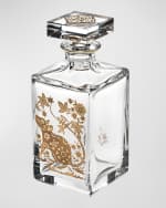 Image 2 of 3: Vista Alegre Whiskey Decanter With Golden Rat 