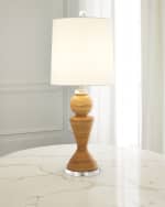 Image 3 of 3: Couture Lamps Rattan Table Lamp