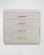 Image 2 of 4: Ambella Faux Shagreen 4-Drawer Chest