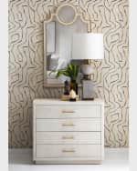 Image 3 of 4: Ambella Faux Shagreen 4-Drawer Chest