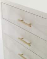 Image 4 of 4: Ambella Faux Shagreen 4-Drawer Chest