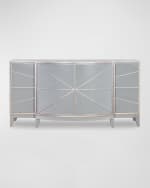 Image 2 of 5: Ambella Starburst Faux Shagreen Credenza 