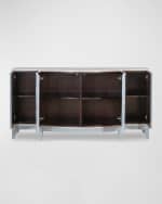 Image 3 of 5: Ambella Starburst Faux Shagreen Credenza 