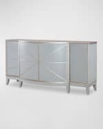 Image 1 of 5: Ambella Starburst Faux Shagreen Credenza 