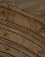 Image 3 of 4: Ambella Overton Burl Wood 4-Drawer Chest 