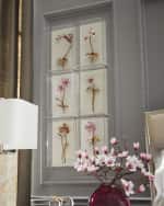 Image 2 of 3: Tommy Mitchell "Gilded and Painted Orchid Study 2" Wall Decor