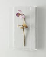 Image 3 of 3: Tommy Mitchell "Gilded and Painted Orchid Study 6" Wall Decor
