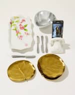 Image 2 of 2: Michael Aram Botanical Leaf Gold Tidbit Plates, Set of 4 - Yours with any $250 Michael Aram Purchase