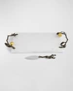 Image 2 of 5: Michael Aram Pomegranate Cheeseboard With Spreader 